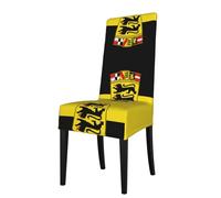 BOXILTD Flag of The State of Baden-Württemberg Dining Chair Seat Covers - Waterproof Seat Covers for Dining, Wedding & Party Chair Covers
