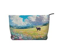 BOXILTD flutter butterfly Makeup Bag - Soft Travel Makeup Bag, Compact Cosmetic Case with Zipper Closure Ideal for Essentials, Flowers Bloom Everywhere, One Size