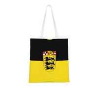 BOXILTD French flag Tote Bag - Stylish Canvas Tote Bags for Women, Reusable Grocery Shopping Cloth Bag, Flag of the State of Baden-wã¼rttemberg, One Size