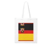 BOXILTD Frisian flag Canvas Tote Bag - Reusable and Eco-Friendly Tote Bags Suitable for Many Occasions, Flag of the State of Rhineland-palatinate, One Size