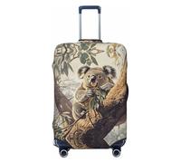 BOXILTD Koala on the tree Travel Luggage Cover Protector - Suitcase Cover Protector Fit 18-32 Inch Luggage, Black, purple, red, Black, S