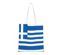 BOXILTD Light blue color Tote Bag - Stylish Canvas Tote Bags for Women, Reusable Grocery Shopping Cloth Bag, Greek Flag, One Size