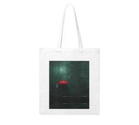 BOXILTD Marble pattern Canvas Tote Bag - Reusable and Eco-Friendly Tote Bags Suitable for Many Occasions, Lonely Umbrella, One Size