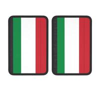 BOXILTD Ohio State Flag Seat Belt Cover Pad - Cover Seatbelt Shoulder Pad 2 PCS, Universal Fit for All Cars, 11.8in Black, Italian Flag, One size
