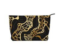 BOXILTD Parrots on Trees Makeup Bag - Soft Travel Makeup Bag, Compact Cosmetic Case with Zipper Closure Ideal for Essentials, Marble Pattern, One Size