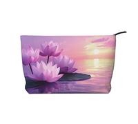 BOXILTD Parrots on Trees Makeup Bag - Soft Travel Makeup Bag, Compact Cosmetic Case with Zipper Closure Ideal for Essentials, Lotus, One Size