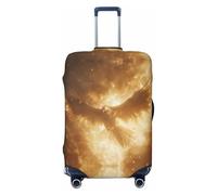 BOXILTD Phoenix spreading its wings Travel Luggage Cover Protector - Suitcase Cover Protector Fit 18-32 Inch Luggage, Black, purple, red, Black, L