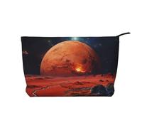 BOXILTD Pink graffiti Makeup Bag - Soft Travel Makeup Bag, Compact Cosmetic Case with Zipper Closure Ideal for Essentials, Mars, One Size