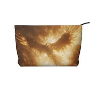 BOXILTD Purple Butterfly Makeup Bag - Soft Travel Makeup Bag, Compact Cosmetic Case with Zipper Closure Ideal for Essentials, Phoenix Spreading Its Wings, One Size