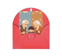 BOXILTD Rail Hobby Print Grandparents Day Greeting Cards Customizable