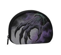 BOXILTD Shadow Claw Print Halloween Shell-Shaped Coin Purse | Show Off Playful Spooky Halloween Style, Handy Compact Carry-All for Coins, Keys & Lipstick