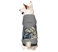 BOXILTD Snow Predator Print Halloween Pet Hoodie, Hooded Sweatshirt | Craft A Playful Halloween Look For Your Pup To Grab Attention At Halloween Events And Daily Walks