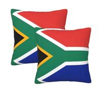 BOXILTD South Africa Flag Standard Pillow Cases Set of 2 - Suitable for Chair Cushions, Car Pillows and Home Decor Excluding Pillows