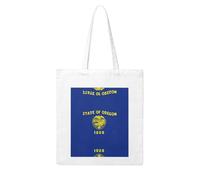 BOXILTD Spain Flag Canvas Tote Bag - Reusable and Eco-Friendly Tote Bags Suitable for Many Occasions, Oregon State Flag, One Size