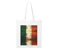 BOXILTD Spain Flag Canvas Tote Bag - Reusable and Eco-Friendly Tote Bags Suitable for Many Occasions, Retro Irish Flag, One Size