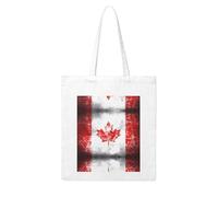 BOXILTD Spain Flag Canvas Tote Bag - Reusable and Eco-Friendly Tote Bags Suitable for Many Occasions, Retro Canada Flag, One Size