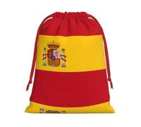 BOXILTD Spanish flag Drawstring Gift Bags - Small Gift Bags for Cards, Candies & Toys, Christmas, Halloween, and Daily Storage Bags