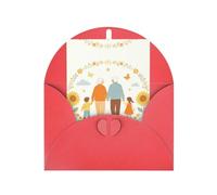 BOXILTD Sunny Clan Print Grandparents Day Greeting Cards Customizable