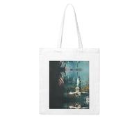 BOXILTD Swan under the sunset Canvas Tote Bag - Reusable and Fashionable Canvas Tote Bag,Perfect for Daily Use, Statue of the Goddess of America, One Size