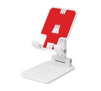 BOXILTD The Hamburg Flag Universal Cell Phone Holder - Adjustable Desk Phone Stand for Office Home & Travel Black