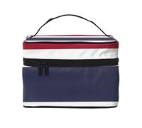 BOXILTD Thuringia flag Large Cosmetic Bag for Women - Travel Makeup Bag for Home, Gym, and Long Trips, Black, Thailand Flag, One Size