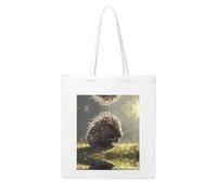 BOXILTD Two flowers Canvas Tote Bag - Reusable and Eco-Friendly Tote Bags Suitable for Many Occasions, Thorny Wild Boar, One Size