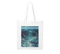 BOXILTD two pandas Canvas Tote Bag - Reusable and Fashionable Canvas Tote Bag,Perfect for Daily Use, The Deep Ocean, One Size