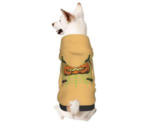 BOXILTD Web Gourd Print Halloween Pet Hoodie, Hooded Sweatshirt | Craft A Playful Halloween Look For Your Pup To Grab Attention At Halloween Events And Daily Walks
