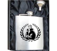BOXING 6oZ Hip Flask can be Personalised Engraved Free HF228 gb6oz