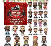 Boxing Advent Calendar 2025, 24 Days Christmas Countdown Calendar, Boxing Stars Collectibles Advent Calendar Decor Gifts, With 24 Boxing Legends Modern Champions Ornaments, Gifts For Boxing