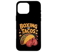 Boxing and Tacos Funny Sports Fiesta Food Lover Design Case for iPhone 16 Pro Max