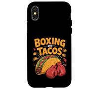 Boxing and Tacos Funny Sports Fiesta Food Lover Design Case for iPhone X/XS