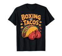 Boxing and Tacos Funny Sports Fiesta Food Lover Design T-Shirt
