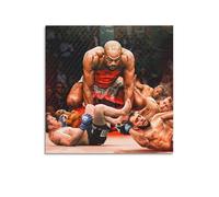Boxing Athlete Jon Jones Arena Classic Moment Sports PosterWall Art Canvas Poster Music Albums And Movies Decorative Painting for Living Bed Room 24x24inch(60x60cm) Unframe-style