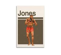 Boxing Athlete Jon Jones Classic Handsome Action Sports PosterWall Art Canvas Poster Music Albums And Movies Decorative Painting for Living Bed Room 16x24inch(40x60cm) Unframe-style