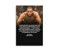 Boxing Athlete Jon Jones Growth Inspirational Sports Poster to Fight for DreamsWall Art Canvas Poster Music Albums And Movies Decorative Painting for Living Bed Room 12x18inch(30x45cm) Unframe-style