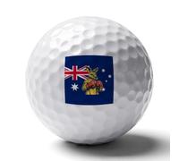 Boxing Australia Flag Custom Golf Ball Soft Practice Golf Balls Performance Distance And Speed for Indoor Outdoor