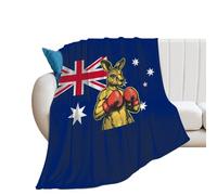 Boxing Australia Flag Cute Throw Blanket Super Soft Blankets for Fall And Winter Couch Sofa Bedroom 30"*40"（76 * 100cm）