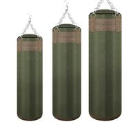 Boxing Bag 1 Pcs Green Canvas Kick Boxing Punching Bag Sandbag For Adult Muay Thai Taekwondo Sport Fitness Training Exercise Equipment Punch Bags(60cm)