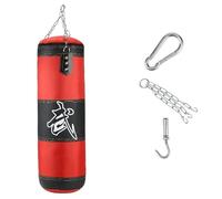 Boxing Bag Boxing Sandbag Sanda Childrens Fitness Taekwondo Thick Hanging Oxford Cloth Sandbag Adult Home Punching Bag Equipment Punch Bags(Red 120cm get 4)