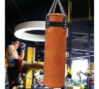 Boxing Bag Cowhide Sandbag Punching Boxing Bag Heavy Punching Bags Adults Muay Thai Taekwondo Home Training Punch Bags(180cm)