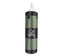 Boxing Bag Durable Oxford Cloth Boxing Sand Filling Thicken Training Fitness Exercise Punch Sandbag Punch Bags(100cm Green)
