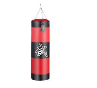 Boxing Bag Sacco da boxe Sandbag Home Fitness Hook Hanging Kick punzonatura Training Fight Karate Punch Muay Thai Sand Bag Punch Bags(Red100cm)
