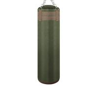 Boxing Bag Thickened Leather Sandbag Suede Hook Hanging Punching Bag Kicking Muay Thai Train Boxing Sand Bags Punch Bags(120cm canvas)