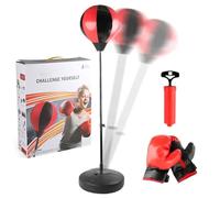 Boxing Bag with Gloves, Boxing Bag with Gloves - Punch Bag with Basic Kit, Height Adjustable Boxing Bag, Sports Toy, Boxing Bag Set, Toy with Gloves for Boys Over