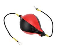 Boxing Ball Hanging Fighting Response Elasticity Sports Training Ball Exercise Equipment (Black Red)