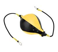 Boxing Ball Hanging Fighting Response Elasticity Sports Training Ball Exercise Equipment (Black Yellow)