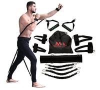 Boxing Bands, Boxing Resistance Bands, Full Body Resistance Band, MMA Training Equipment, Boxing Equipment, Punching Bands, 150 lbs Bands For Home Fitness Workout, Punching Resistance Bands (Black)