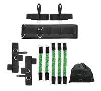 Boxing Bands Set Speed Agility Trainer for Muay Thai Karate Combat Full Body Training Enhance Explosive Force Improve Punching Kicking Strength TPE Material with Protective Sleeve Adjustable Belt Wris