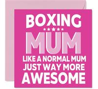 Boxing Birthday Card for Mum - Awesome Mum Sports - Happy Birthday Card for Women, 145mm Female Greeting Cards